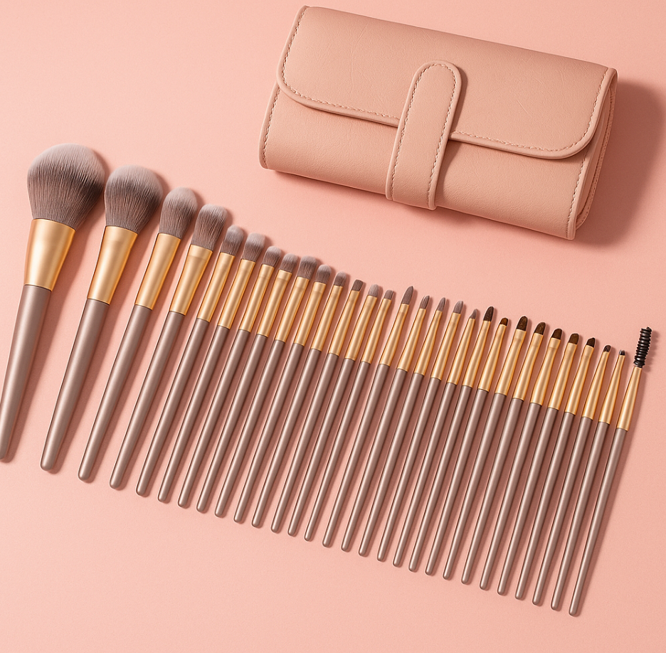 LUNAHÉ Luxe Makeup Brush Set with Travel Case